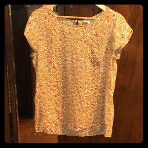 Banana Republic Cream Nutmeg & Red Heart Tunic